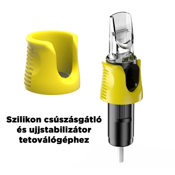 Szilikon Csúszásgátló és Ujjstabilizátor Tetoválógépekhez - 60 db